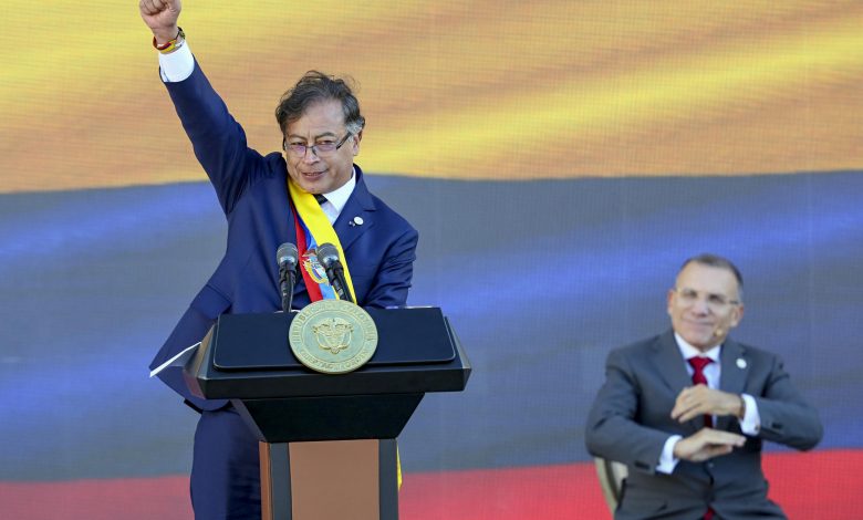 Ex-rebel takes oath as Colombian president in historic shift