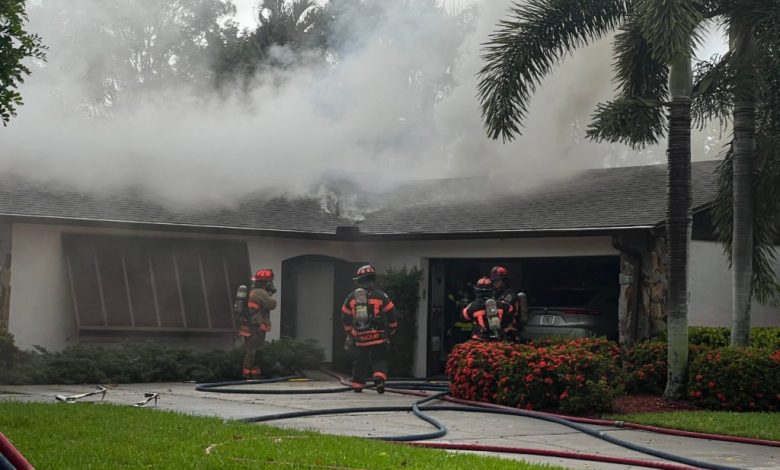 Lightning strike sparks fire in Fort Myers home