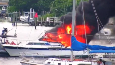 Martin County Sheriff’s Office deputies recall rescuing man from burning boat