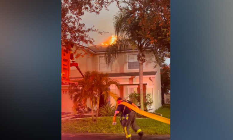 Lightning strike sparks fire in attic of Fort Myers home