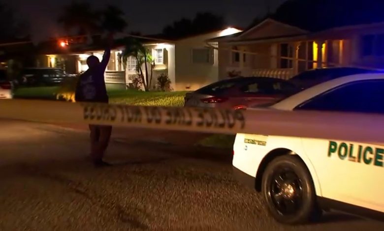 Two Miami-Dade officers suffered stab wounds after responding to a report