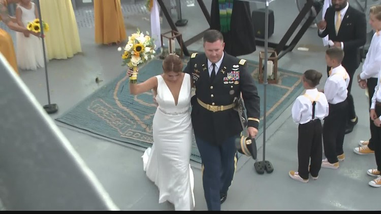 U.S.S. Orleck hosts first military wedding