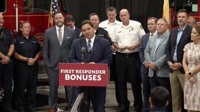 Jacksonville’s first responders received a bonus of ,000 each