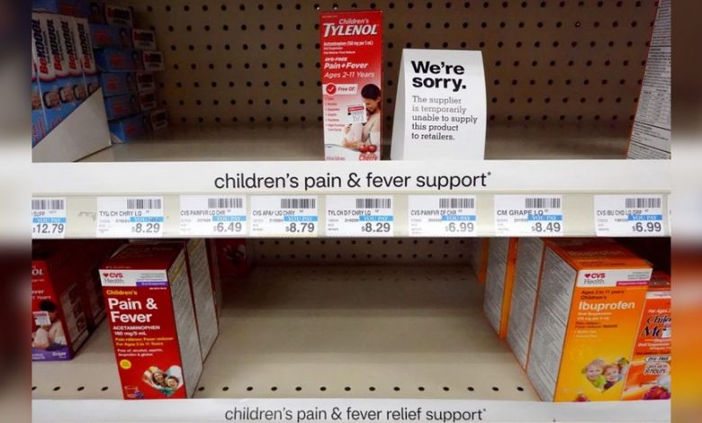 Drug stores limit purchases amid a nationwide shortage of children’s medicine